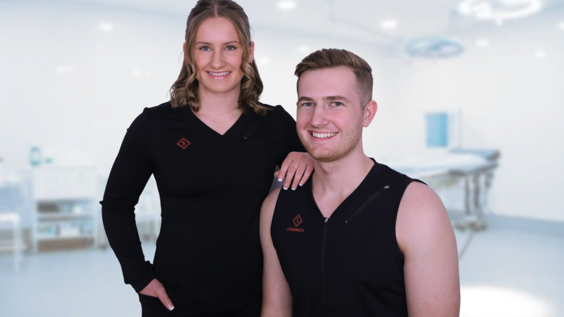 best long sleeve and sleeveless under scrub tee shirts for men and women and nurses and medical professionals with safe pocket for personal items figs underscrubs