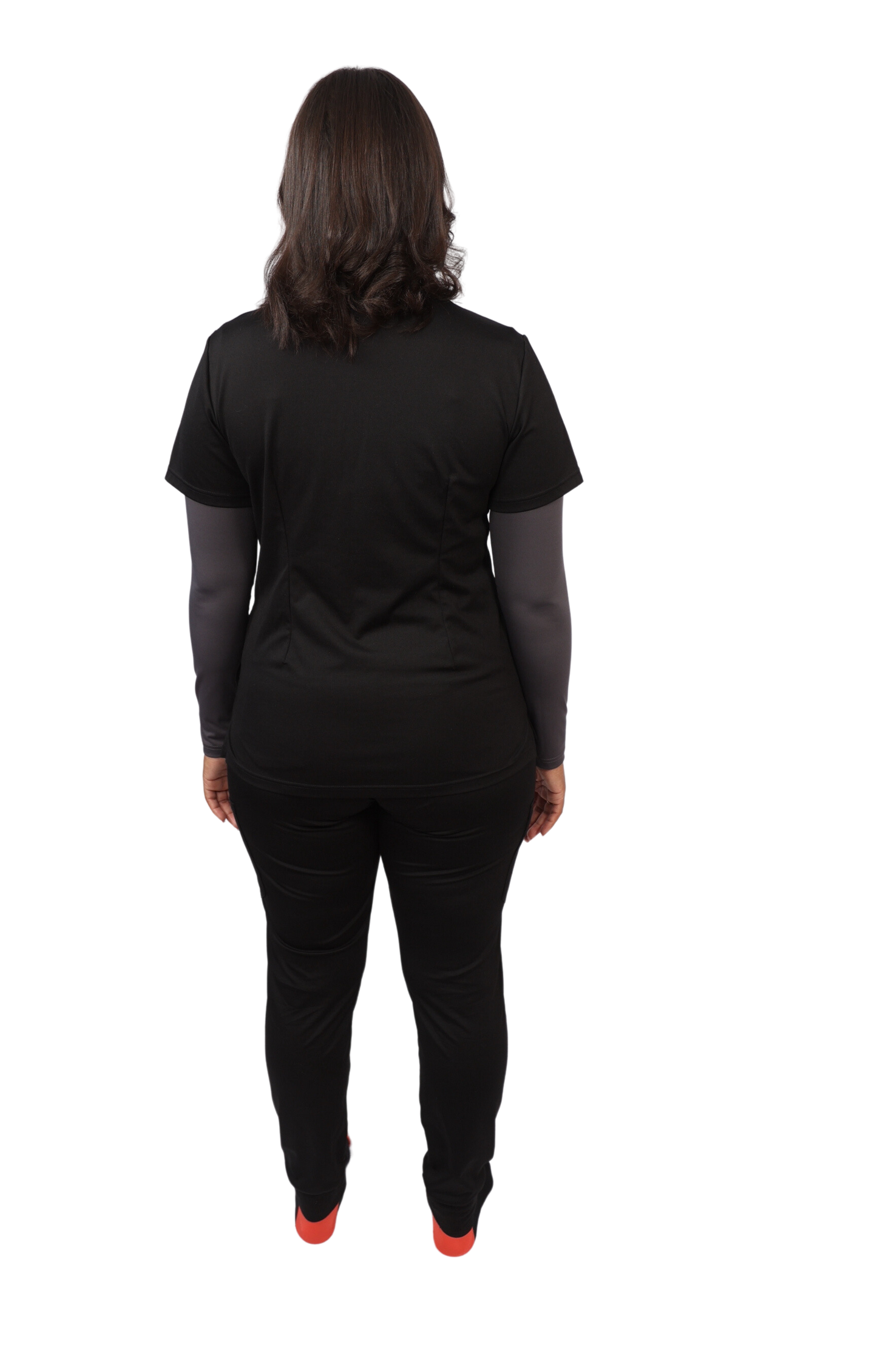medical work uniform stretchy comfy Scrubmates modern fit jogger black scrub pants for women made to pair perfectly with our modern fit top. Our exclusive design is on trend, professional and stylish. Made from a superior quality nylon/rayon/spandex fabric mix, these pants offer unparalleled all-day comfort. Our luxe fabric blend offers the ultimate amount of stretch, and is designed to be flattering at every angle innovative design offers six deep pants pockets best scrubs for women figs scrubs