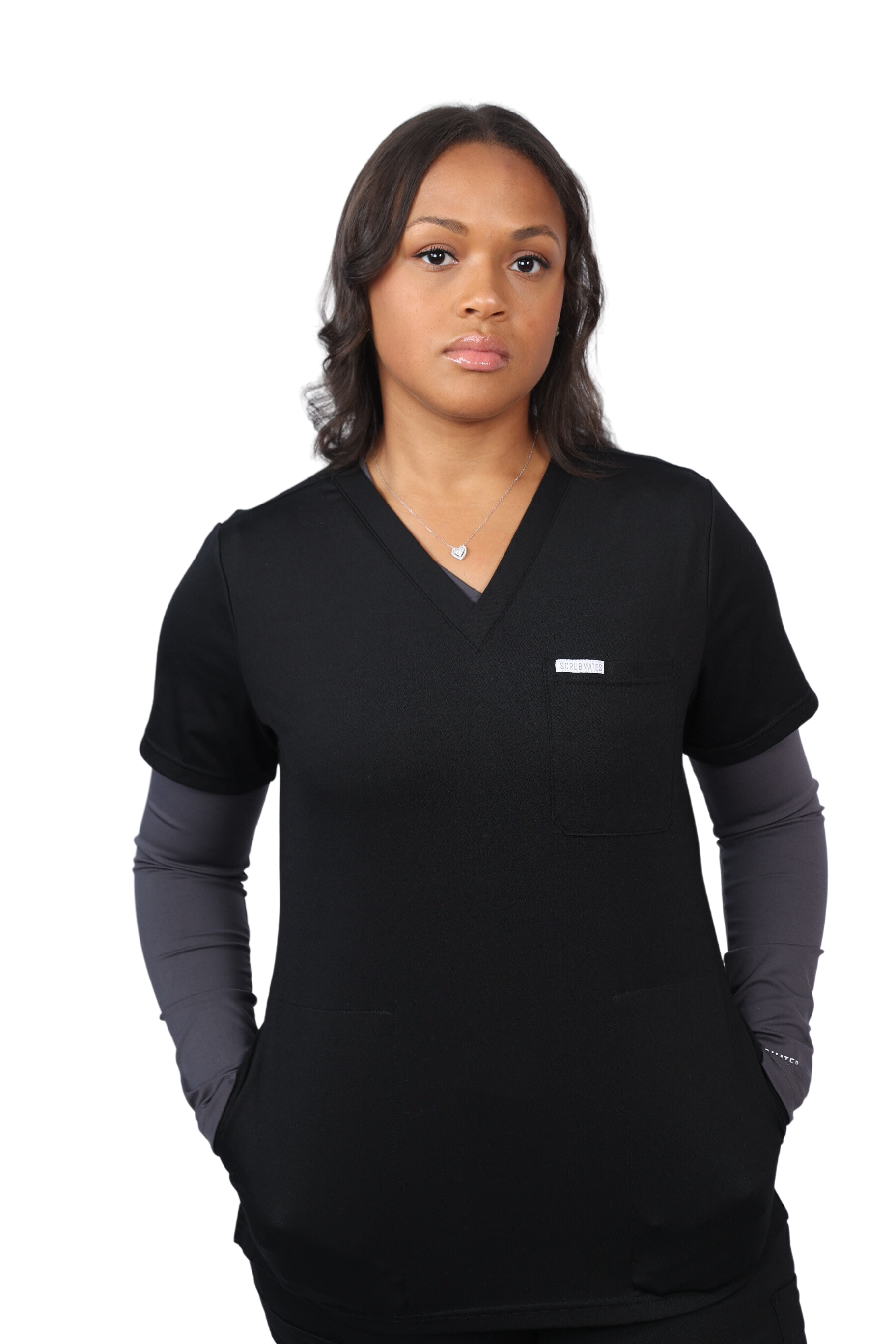 Black jogger scrubs - Linked!  Stylish scrubs, Medical scrubs