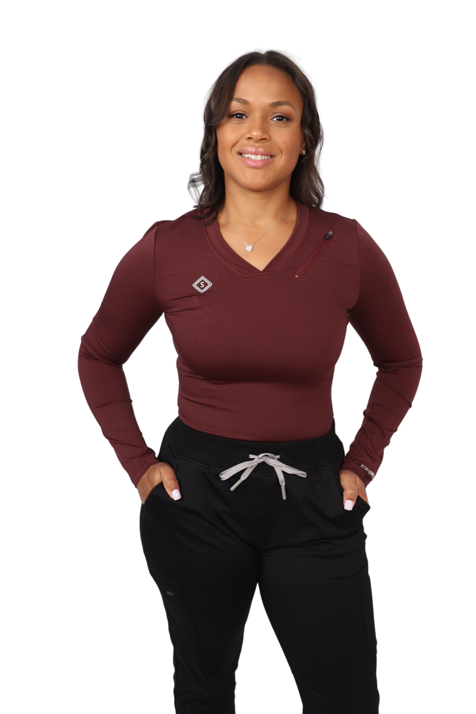 Best long deals sleeve under scrubs